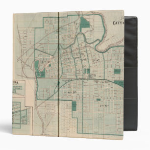 Classeur Carte de la ville de Fort Wayne avec Cedarville