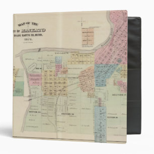 Classeur Carte de la ville de Mankato, Minnesota