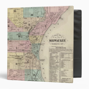 Classeur Carte de la ville de Milwaukee, Milwaukee Co