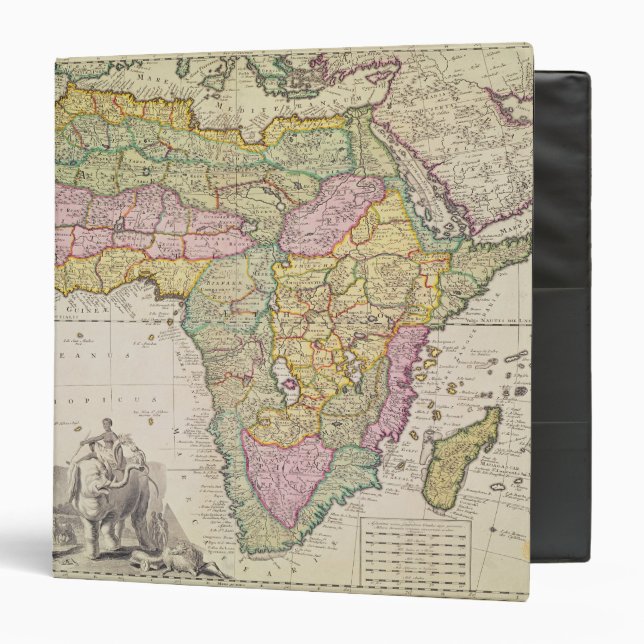 Classeur Carte de l'Afrique (Devant/Intérieur)