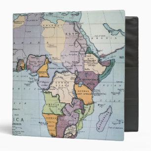 Classeur Carte de l'Afrique montrant les frontières de