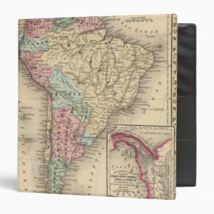 Classeur Carte de l'Amérique du Sud par Mitchell