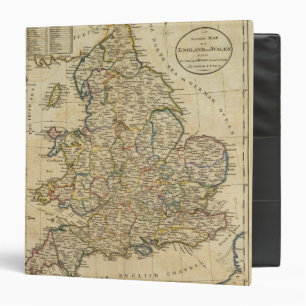 Classeur Carte de l'Angleterre et du pays de Galles