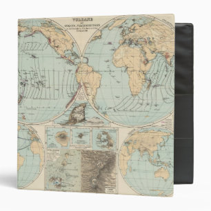 Classeur Carte de l'Atlas de Thatigkeit des Erdinnern
