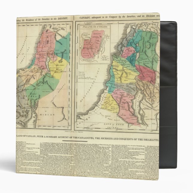 Classeur Carte de l'Atlas du Canada - Israël (Devant/Intérieur)