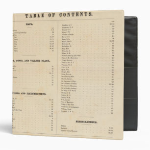 Classeur Carte de l'atlas du comté de Solano