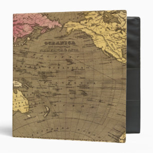 Classeur Carte de l'Atlas océanique aux couleurs de la mai