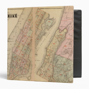 Classeur Carte de l'Atlas, ville de New York