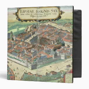 Classeur Carte de Leipzig, de "Civitates Orbis Terrarum"