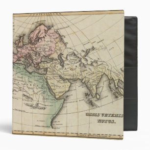 Classeur carte de l'Europe, de l'Afrique du Nord et de l'As