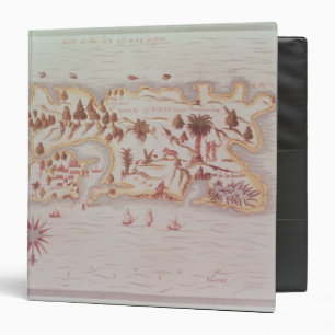 Classeur Carte de l'île de Porto Rico, 1599