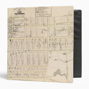 Classeur Carte de l'île de Rhode East Providence