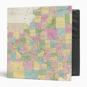 Classeur Carte de l'Illinois et du Missouri