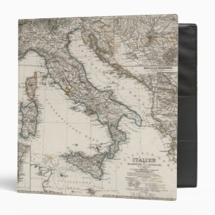 Classeur Carte de l'Italie par Stieler