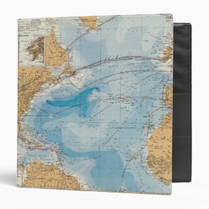 Classeur Carte de l'océan Atlantique Nord