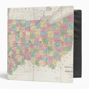 Classeur Carte de l'Ohio et de l'Indiana