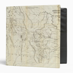 Classeur Carte de l'Oregon, Californie, Nouveau-Mexique