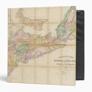 Classeur Carte de Mackinlay de la province de la Nouvelle-