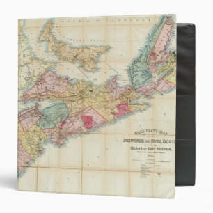 Classeur Carte de Mackinlay de la province de la Nouvelle-É