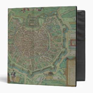 Classeur Carte de Milan, de "Civitates Orbis Terrarum" par