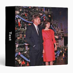 Classeur Carte de Noël du président américain John Kennedy
