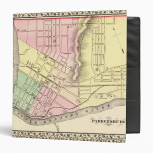 Classeur Carte de Parkersburg, Virginie-Occidentale