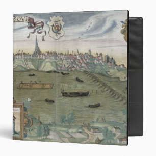 Classeur Carte de Varsovie, de "Civitates Orbis Terrarum"
