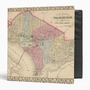 Classeur Carte de Washington par Mitchell