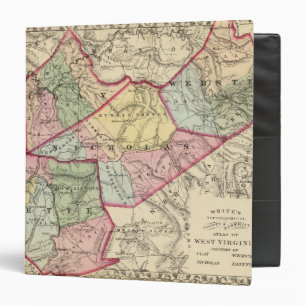 Classeur Carte des comtés d'Argile, Webster, Nicholas, Fay
