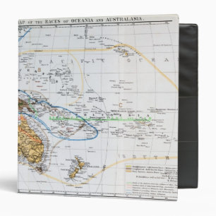 Classeur Carte des courses d'Océanie et de l'Autralasie