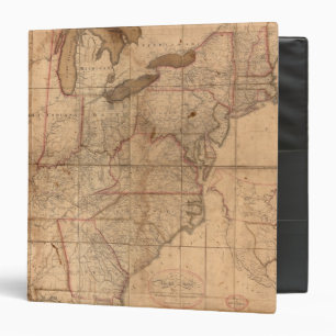 Classeur Carte des États-Unis par Abraham Bradley Junior