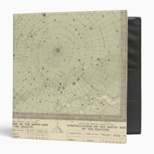 Classeur Carte des étoiles de la région polaire sud