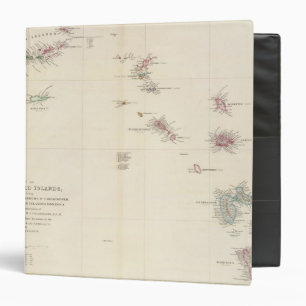 Classeur Carte des îles Leeward