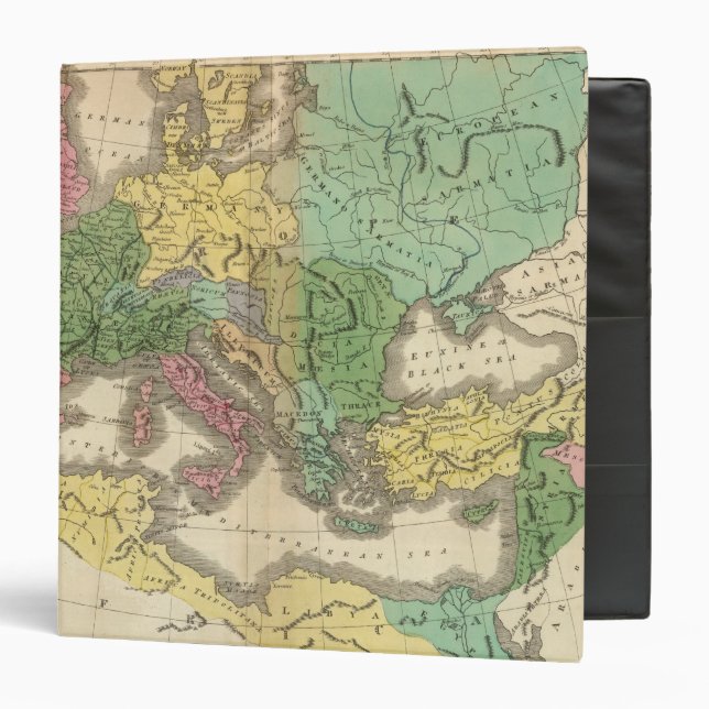 Classeur Carte des provinces de l'Empire romain (Devant/Intérieur)
