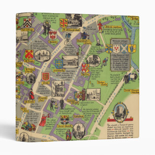 Classeur Carte d'Oxford, Angleterre (British Railways)