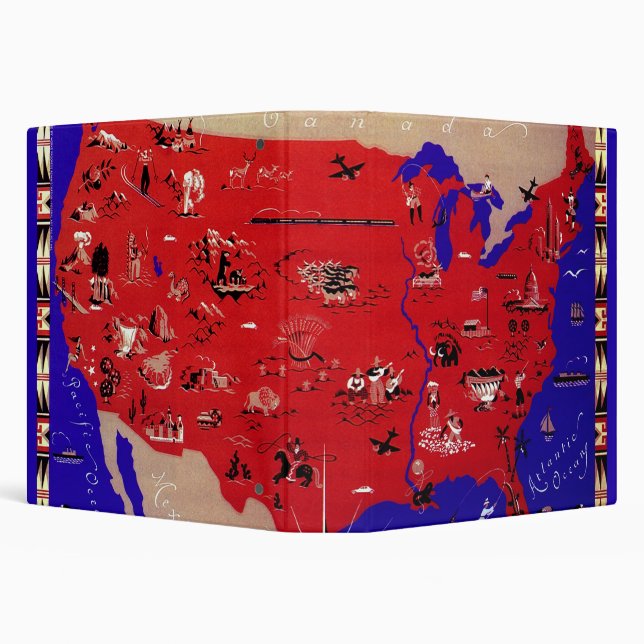 Classeur Carte du Bureau de voyage des États-Unis d'Amériqu (Arrière-plan)