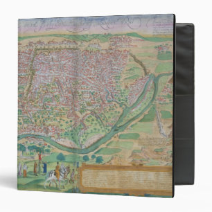 Classeur Carte du Caire, de "Civitates Orbis Terrarum" par