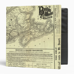 Classeur Carte du chemin de fer Boston et du Maine 2