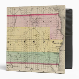 Classeur Carte du comté d'Alcona, Michigan