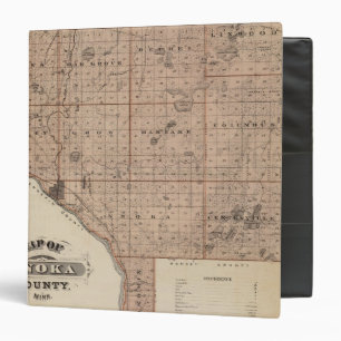 Classeur Carte du comté d'Anoka, Minnesota