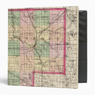 Classeur Carte du comté de Genesee, Michigan