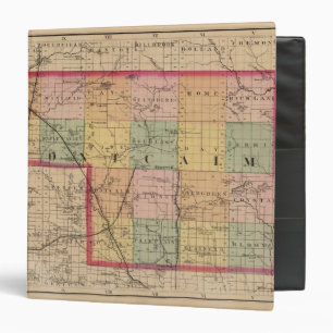 Classeur Carte du comté de Montcalm, Michigan
