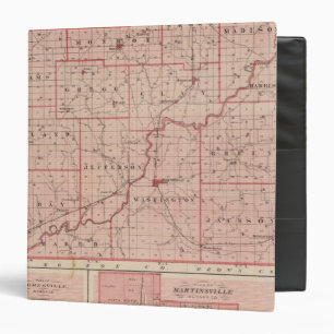 Classeur Carte du comté de Morgan avec Mooresville