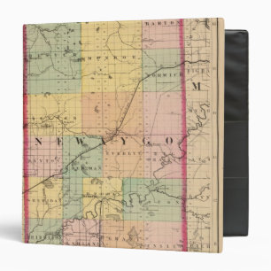 Classeur Carte du comté de Newaygo, Michigan