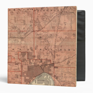 Classeur Carte du comté de Ramsey, Minnesota