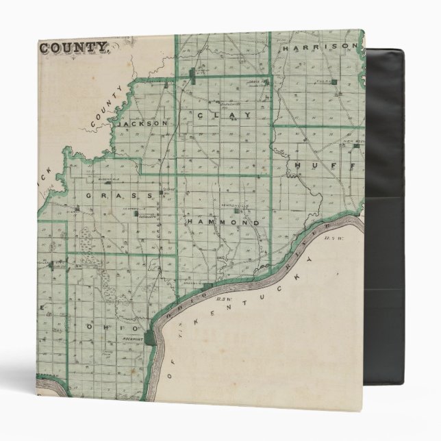 Classeur Carte du comté de Spencer (Devant/Intérieur)