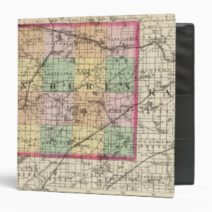 Classeur Carte du comté de Van Buren, Michigan