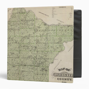 Classeur Carte du comté de Wright, Minnesota