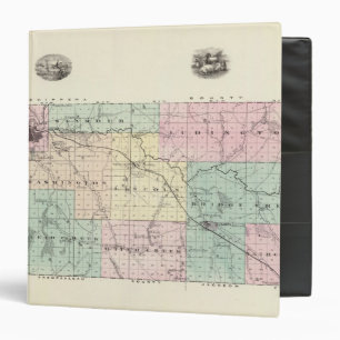Classeur Carte du comté d'Eau Claire, État du Wisconsin
