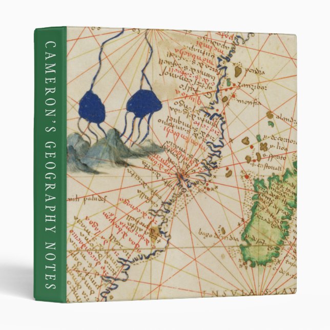 Classeur Carte du Madagascar (Devant/Côté)